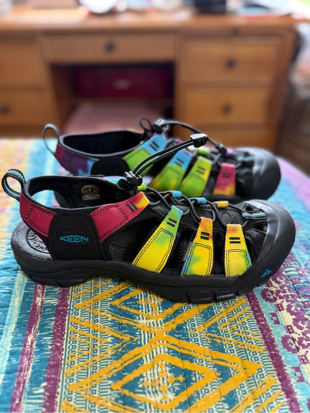 Keen Women’s Multicolor Sandals Tie-dye Size 9 Adjustable Newport Retro